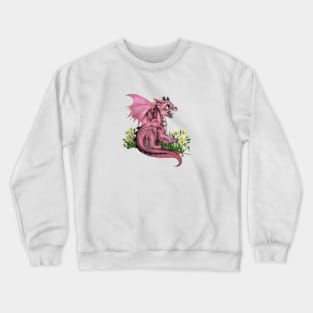 Adorable Pink Baby Dragon Crewneck Sweatshirt